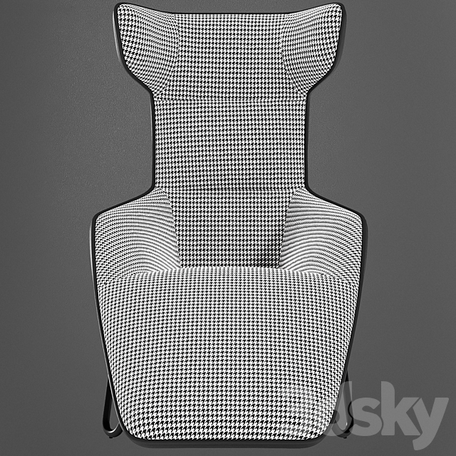 Lounge chair Granada 3DS Max Model - thumbnail 3