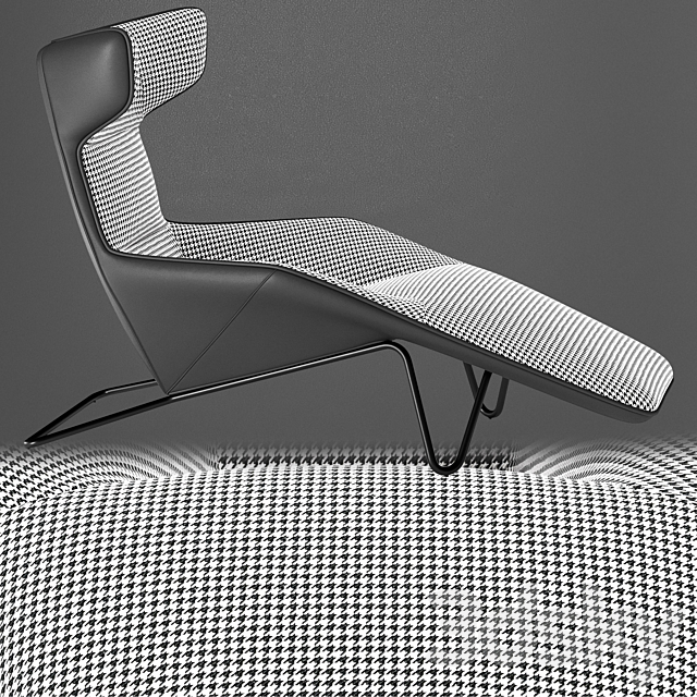 Lounge chair Granada 3DS Max Model - thumbnail 4