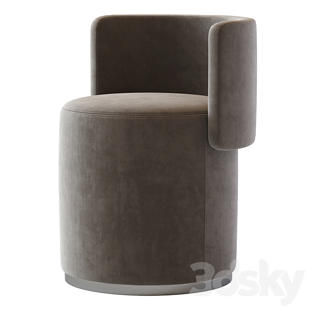 Love seat pouf rugiano 3ds Max - thumbnail 2