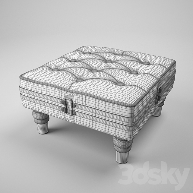 Low stool Snitram 3DS Max Model - thumbnail 2