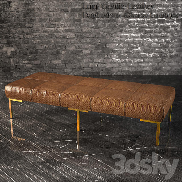 Luigi Gentile Leather Daybeds 3DSMax File - thumbnail 2