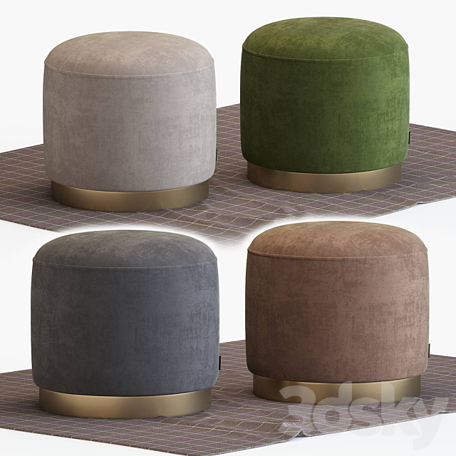 Lune-stools 3ds Max - thumbnail 1