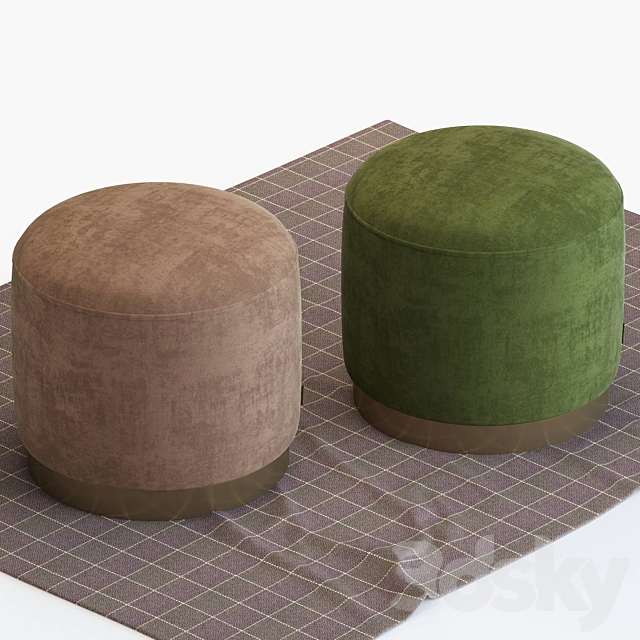 Lune-stools 3ds Max - thumbnail 2