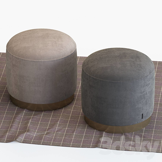 Lune-stools 3ds Max - thumbnail 3