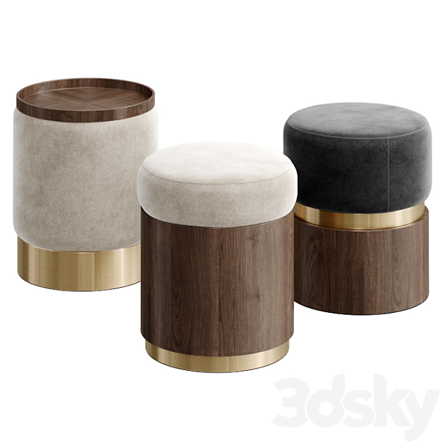 LUNE STOOLS by Carlyle Collective 3DSMax File - thumbnail 4