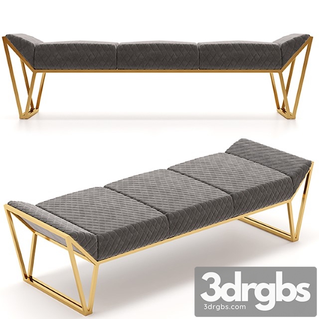 Luxxu Prisma Ottoman Luxury Bench 3dsmax Download - thumbnail 1