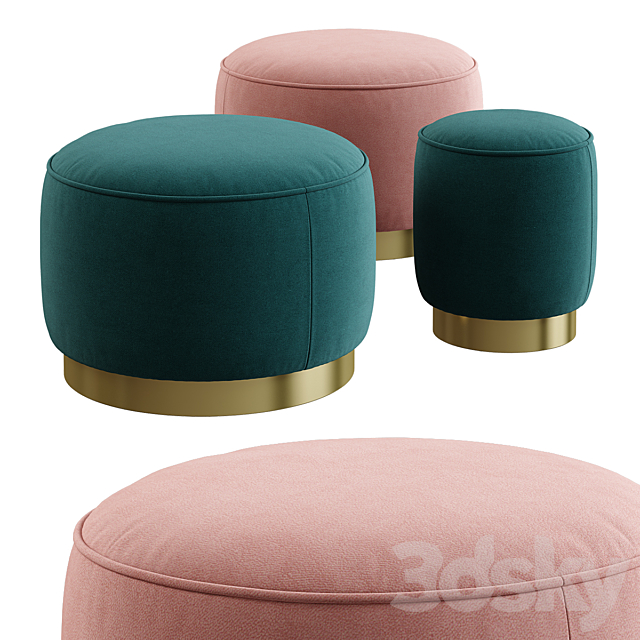 Made _ Hetherington Pouffe 3DSMax File - thumbnail 1