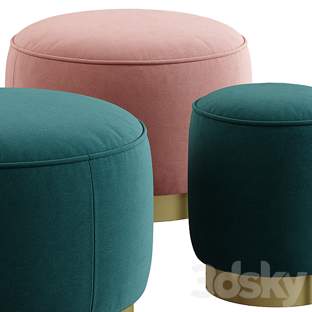 Made _ Hetherington Pouffe 3DSMax File - thumbnail 2