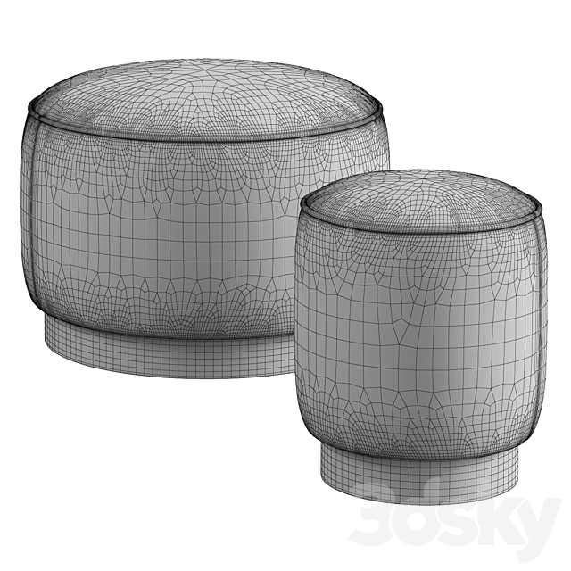 Made _ Hetherington Pouffe 3DSMax File - thumbnail 3