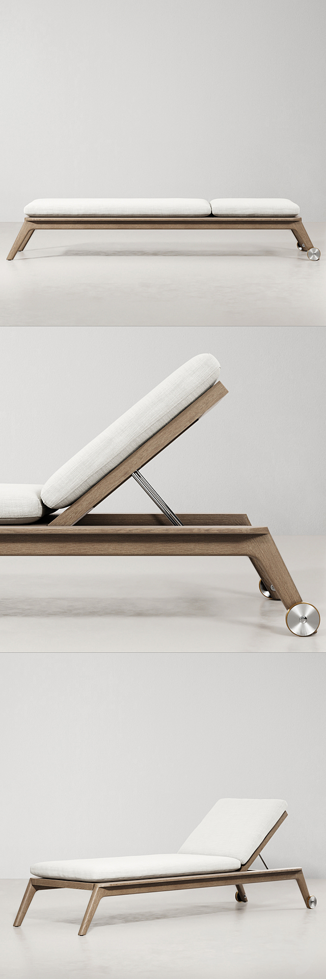 MALTA TEAK CHAISE 3DSMax File - thumbnail 3