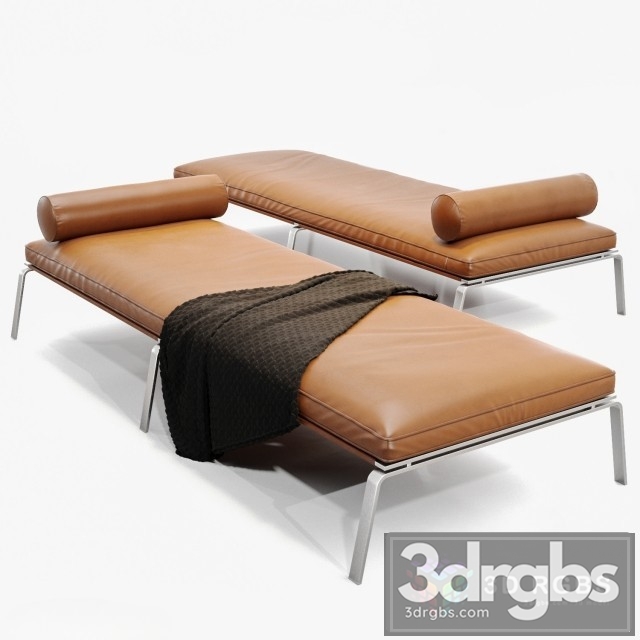 Man Chaise Longue NORR11 3dsmax Download - thumbnail 1