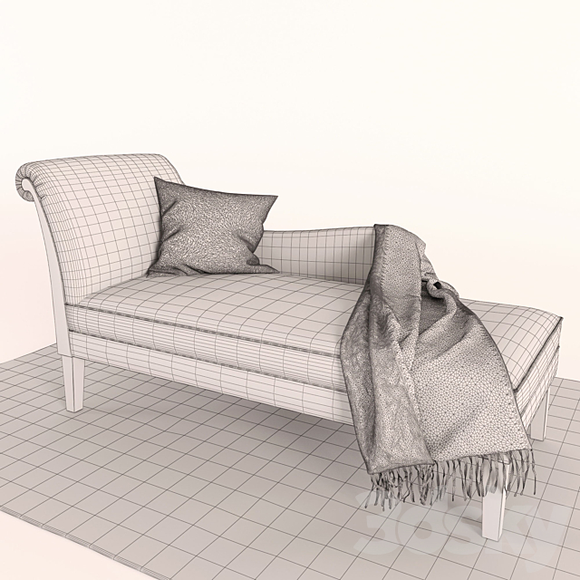 Maries Corner – Long Chair LF 3DSMax File - thumbnail 3