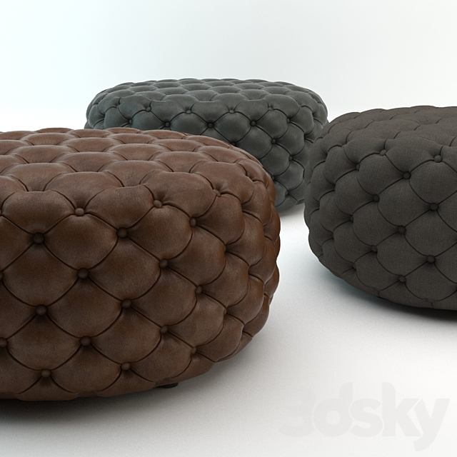 Markus Large Ottoman 3DS Max Model - thumbnail 3