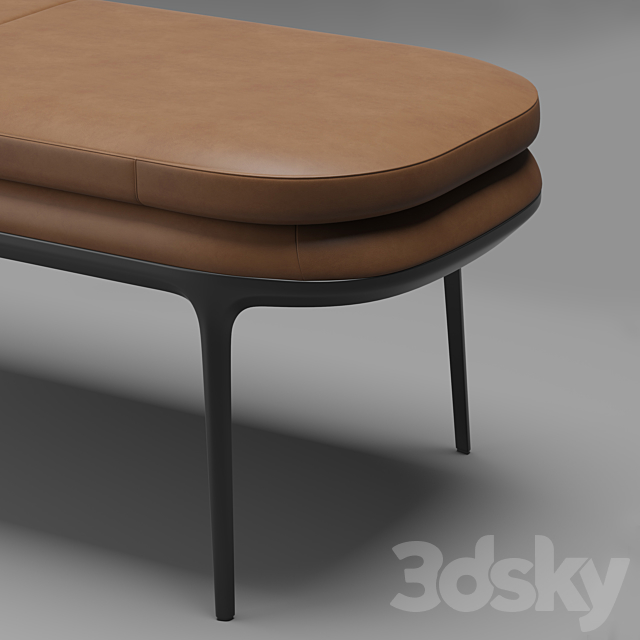 Maxalto Caratos bench 3DS Max Model - thumbnail 2