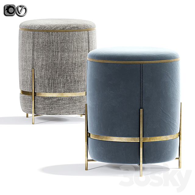 Melange stool 02 3DSMax File - thumbnail 1