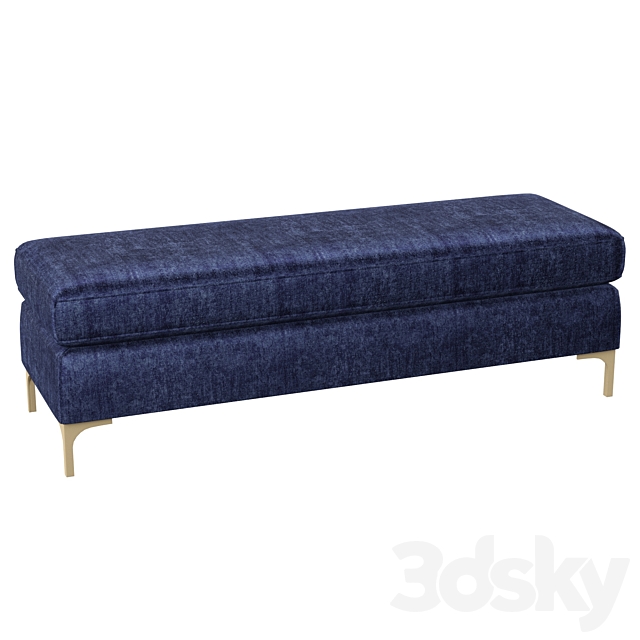 Melvin Upholstered Bench 3ds Max - thumbnail 1