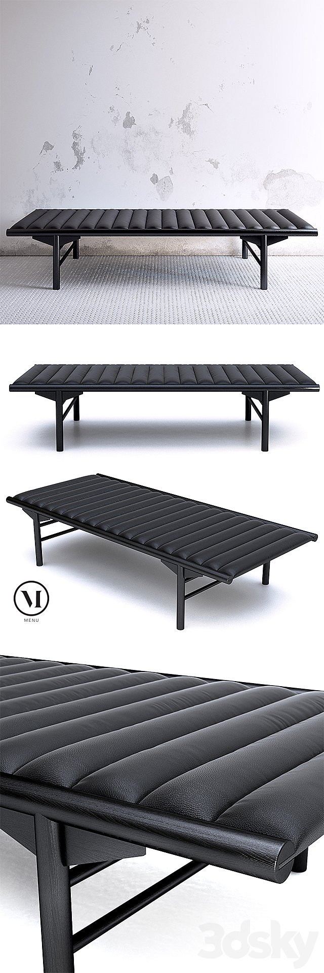 Menu Daybed 3DS Max Model - thumbnail 1