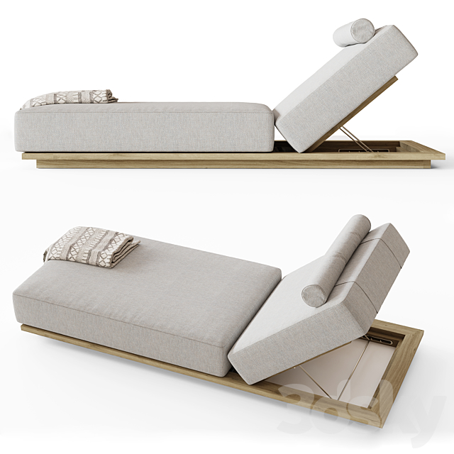 MILANO CHAISE 3DS Max Model - thumbnail 2