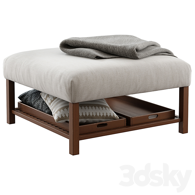 Miller’s Home Furnishings _ Elliot Ottoman 3DSMax File - thumbnail 2