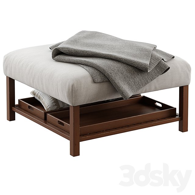 Miller’s Home Furnishings _ Elliot Ottoman 3DSMax File - thumbnail 3