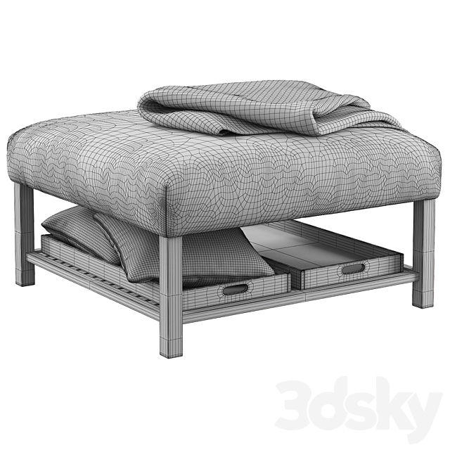 Miller’s Home Furnishings _ Elliot Ottoman 3DSMax File - thumbnail 4