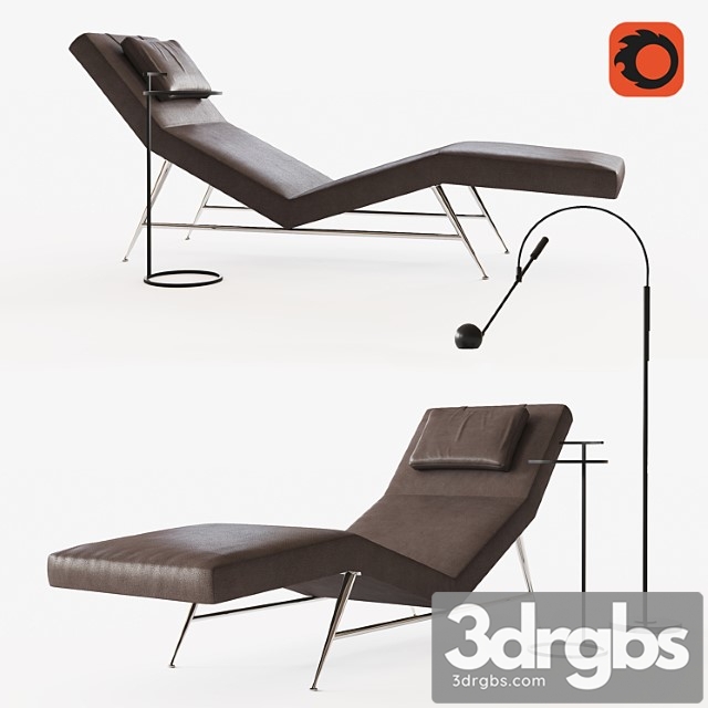 Milo Baughman Model 3 3dsmax Download - thumbnail 1