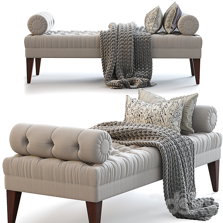 Milton bench & stool The sofa and chair company 3DS Max Model - thumbnail 1