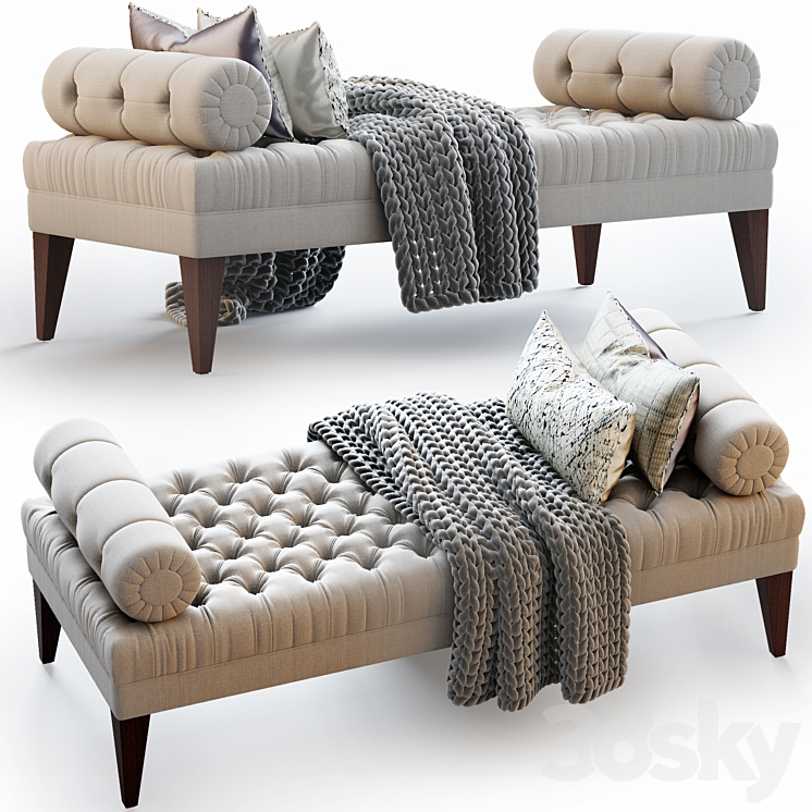 Milton bench & stool The sofa and chair company 3DS Max Model - thumbnail 2