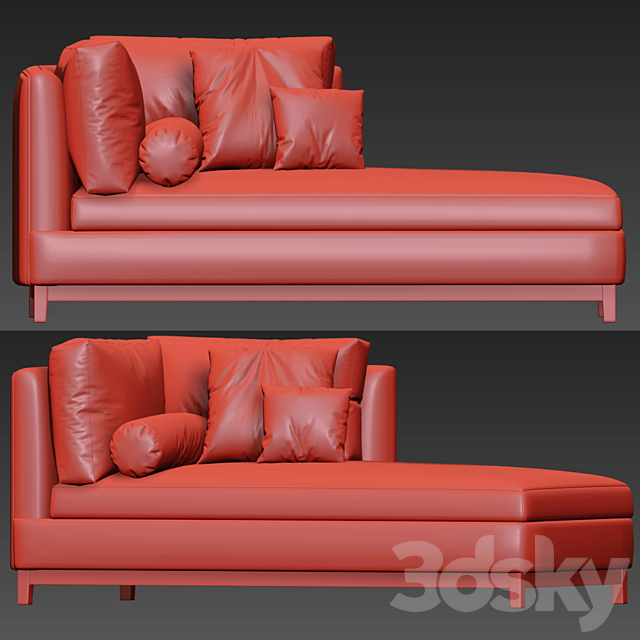 Minotti Andersen Chaise Lounge 3DSMax File - thumbnail 3