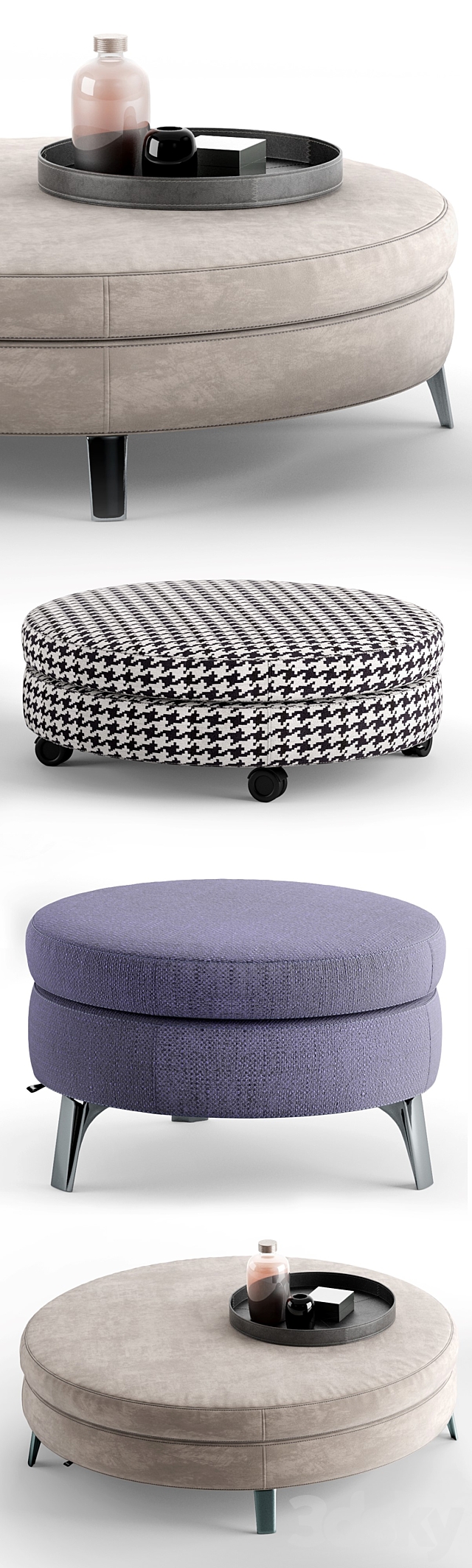 Minotti Denny Ottomans 3DSMax File - thumbnail 2