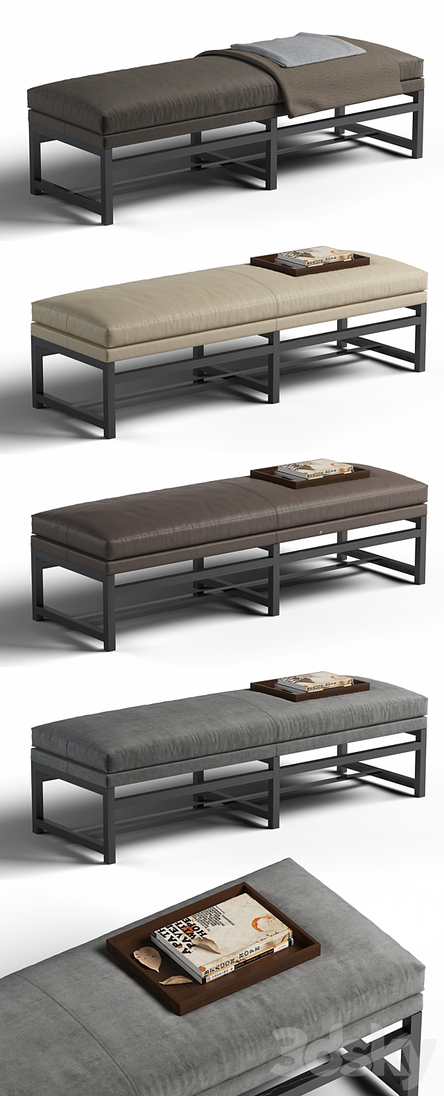 Minotti Flynt Bench 3DSMax File - thumbnail 2