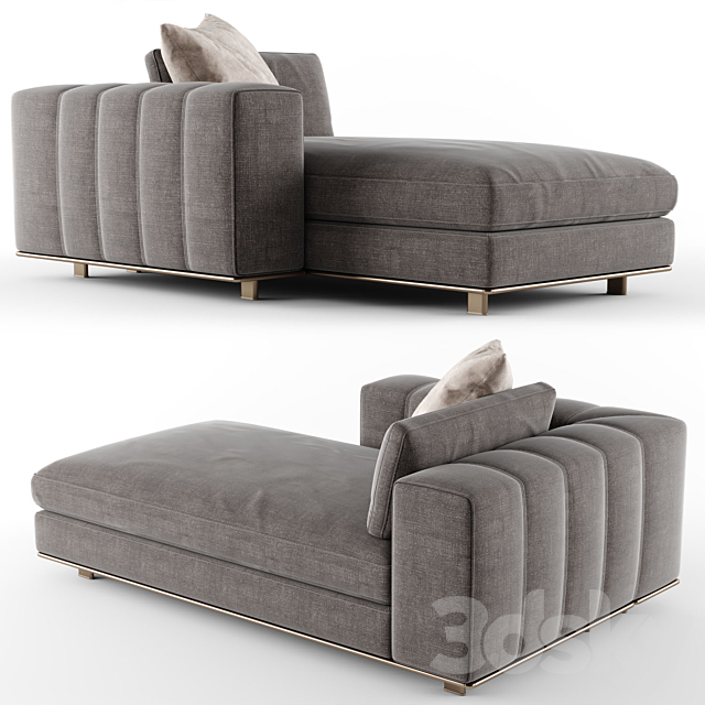 Minotti FREEMAN Chaise Longue_02 3DS Max Model - thumbnail 2