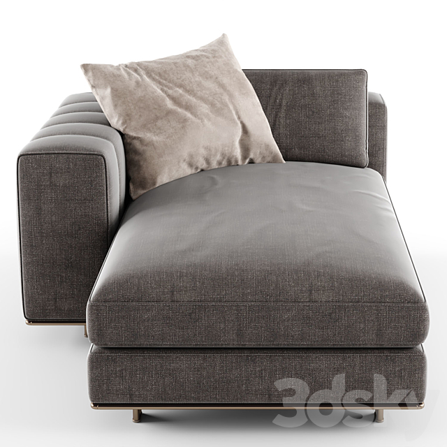 Minotti FREEMAN Chaise Longue_02 3DS Max Model - thumbnail 3