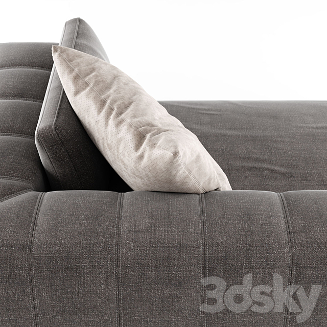 Minotti FREEMAN Chaise Longue_02 3DS Max Model - thumbnail 5