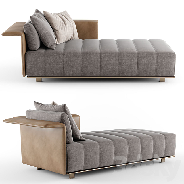 Minotti FREEMAN Chaise Longue_03 3ds Max - thumbnail 1