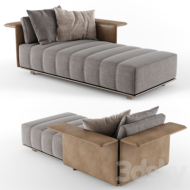 Minotti FREEMAN Chaise Longue_03 3ds Max - thumbnail 2