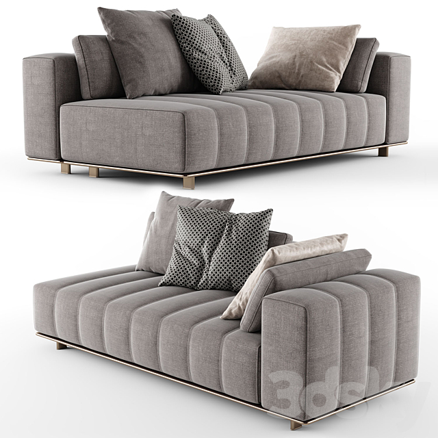 Minotti FREEMAN Daybed element 3ds Max - thumbnail 2