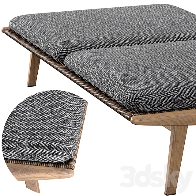 Minotti fynn bench 3DSMax File - thumbnail 3