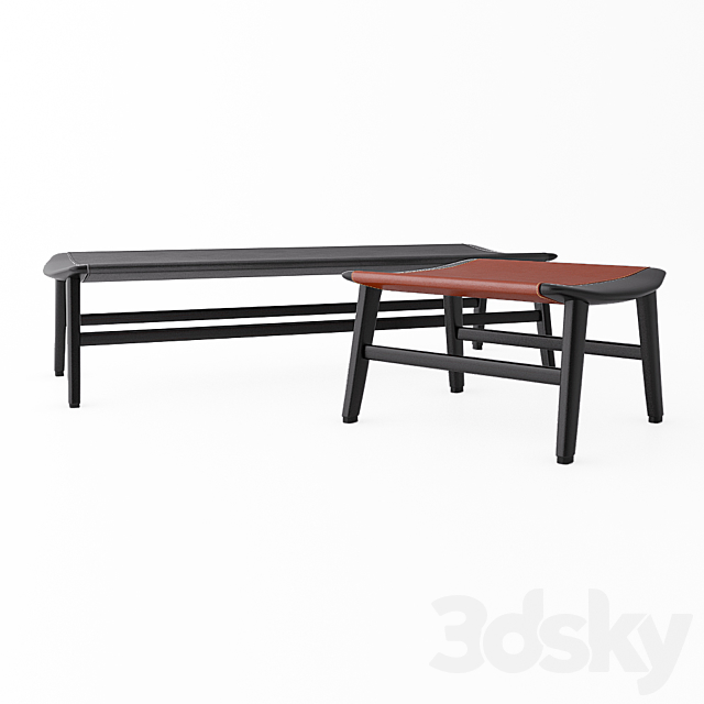 Minotti fynn bench 3DSMax File - thumbnail 1