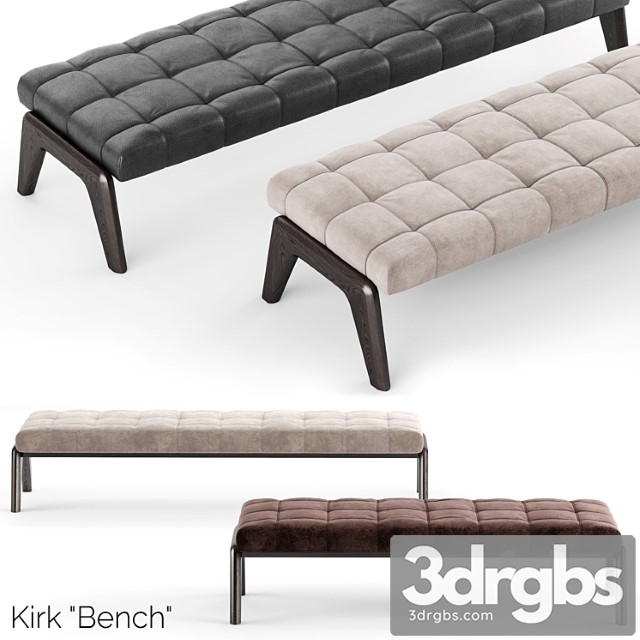 Minotti kirk bench 2 3dsmax Download - thumbnail 1