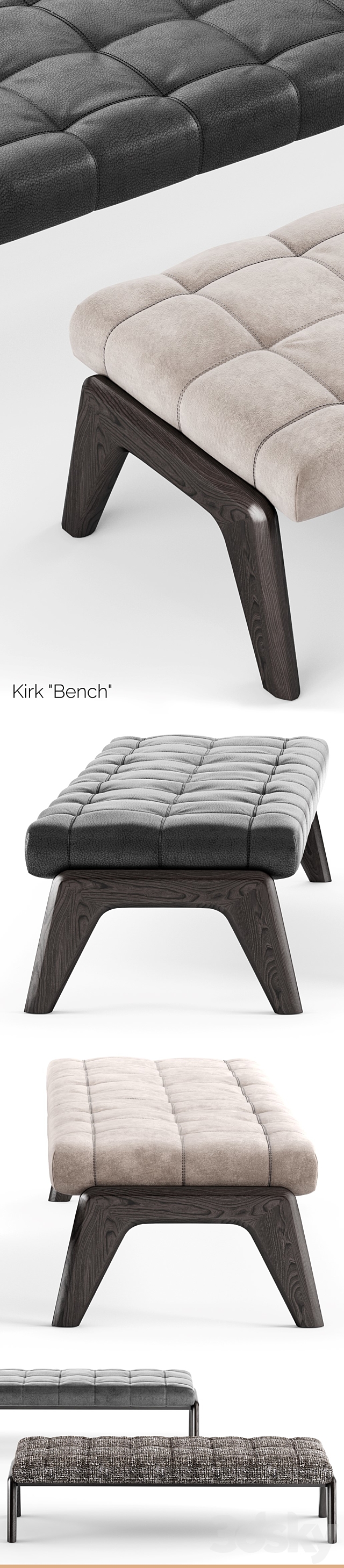 Minotti Kirk Bench 3DSMax File - thumbnail 3