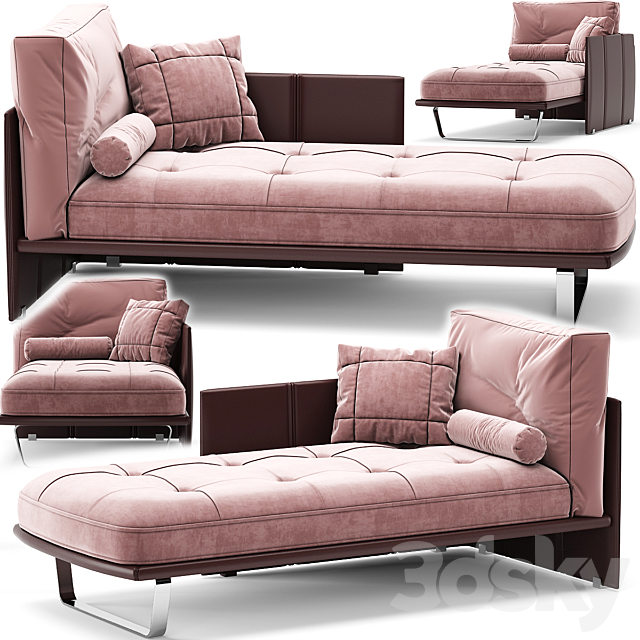 Minotti Luggage Chaise Lounge 3DSMax File - thumbnail 1