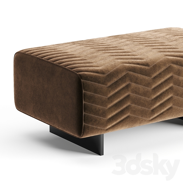 Minotti quincy chevron benches 3DSMax File - thumbnail 2