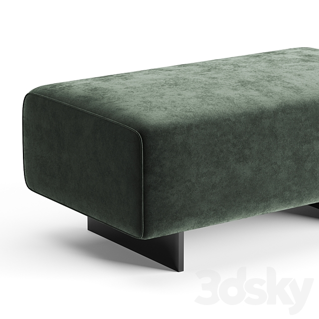 Minotti quincy chevron benches 3DSMax File - thumbnail 3