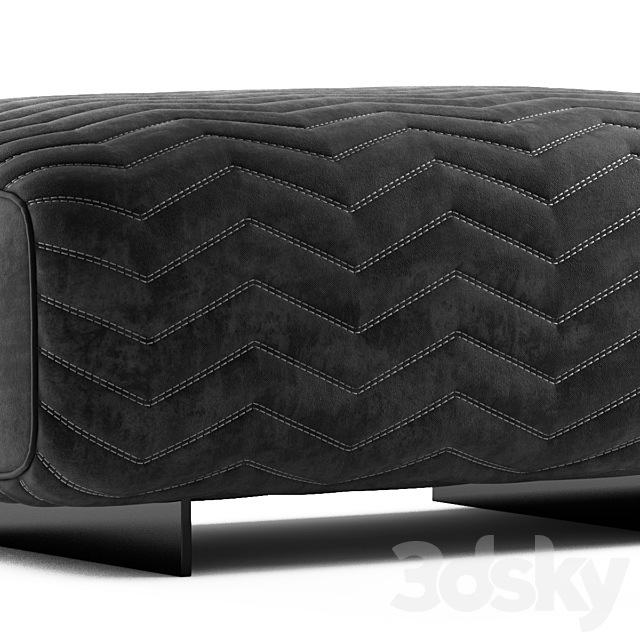 minotti quincy pouf 3DSMax File - thumbnail 3