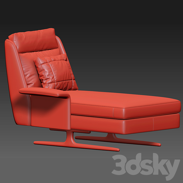 Minotti Spencer Chaise Lounge 3DSMax File - thumbnail 4