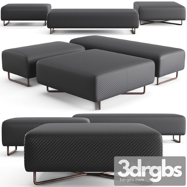 Minotti sunray luke benches 2 3dsmax Download - thumbnail 1