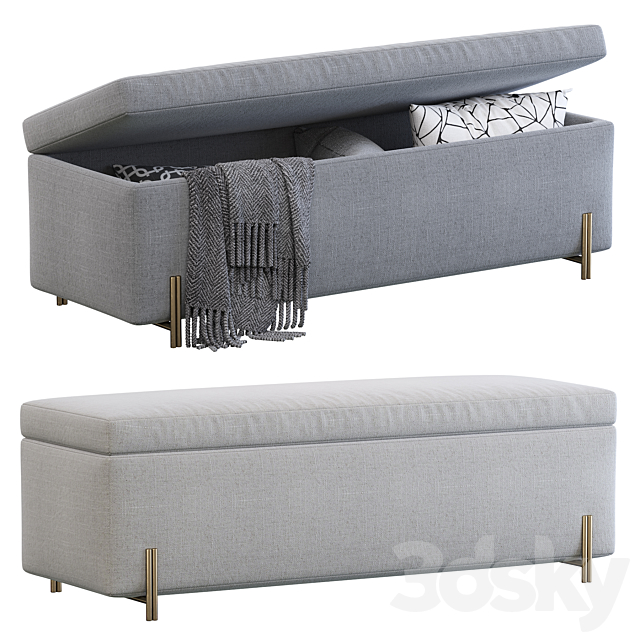 Mod Storage Bench (54 “) 3DSMax File - thumbnail 1