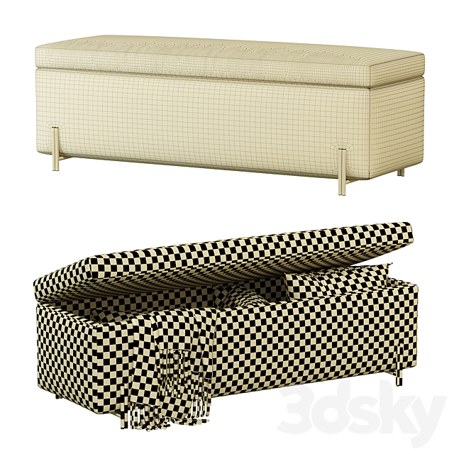 Mod Storage Bench (54 “) 3DSMax File - thumbnail 4