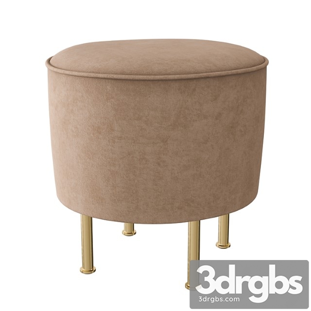 Modern Line Pouffe 3dsmax Download - thumbnail 1